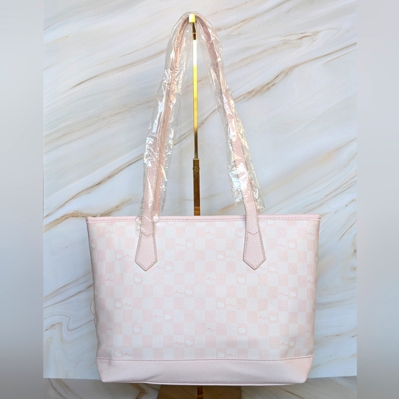 NWOT Sanrio Hello Kitty Large Plaid Tote Bag - Picture 2 of 6